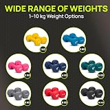 Gallant 6kg Dumbbell Pair Neoprene Hex Anti Roll Home Gym Set view 4