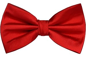 Branduce Mens Solid Color Adjustable Pre-tied Bow Tie for Men Party Wedding