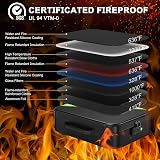 Noiposi Fireproof Document Box 5200℉ Insulated Waterproof with Lock A4 view 2