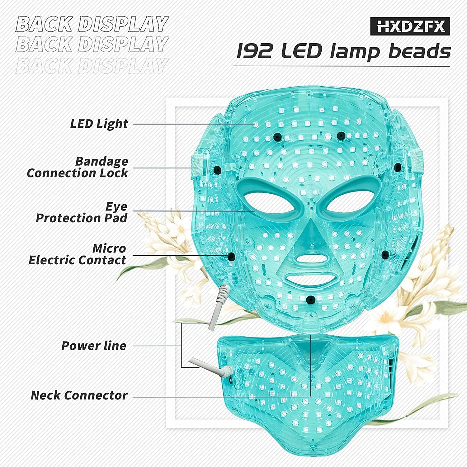 HXDZFX LED FACIAL LIGHT THERAPY MASK(HK207)