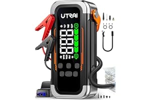 UTRAI Car Jump Starter with Air Compressor & Air Blower, 6000A 150PSI Car Battery Booster Jump Starter (All Gas/10L Diesel), 
