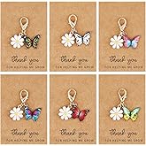 Keychain,Teacher Appreciation Keychain Gifts in Bulk with Thank You Card,Back to School,Christmas,Gift
