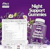 Nu U Nutrition 5HTP Night Support Sleep Gummies 90 Vegan Passionfruit view 2