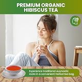 The Natural Health Market Organic Hibiscus Tea Bags 100 Count UK Made view 7