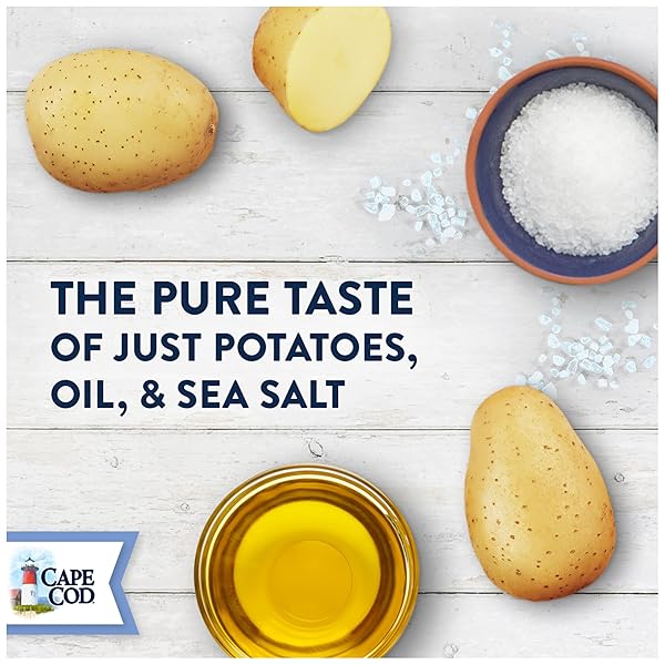 CAPE COD, KETTLE COOKED POTATO CHIPS ORIGINAL SEA SALT, 5 OUNCE