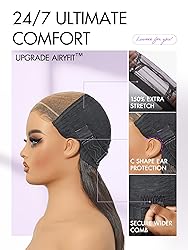 LUVME HAIR 100% Human Hair Wigs Loose Wave Glueless