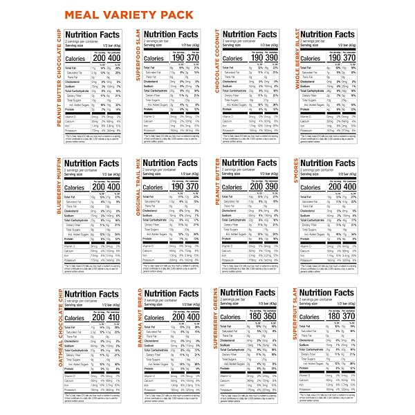 PROBAR – MEAL BAR 12 FLAVOR VARIETY PACK – NATURAL ENERGY, NON-GMO, GLUTEN-FREE, PLANT-BASED, WHOLE-FOOD INGREDIENTS, 3 OUNCE BARS (PACK OF 12) – FLAVORS MAY VARY