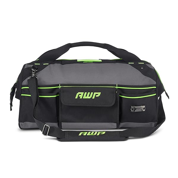 AWP TRAPJAW TOOL BAG 22 INCH | WIDE-OPEN EASY ACCESS TOOL BAG WITH MOLDED FEET BASE & ADJUSTABLE SHOULDER STRAP