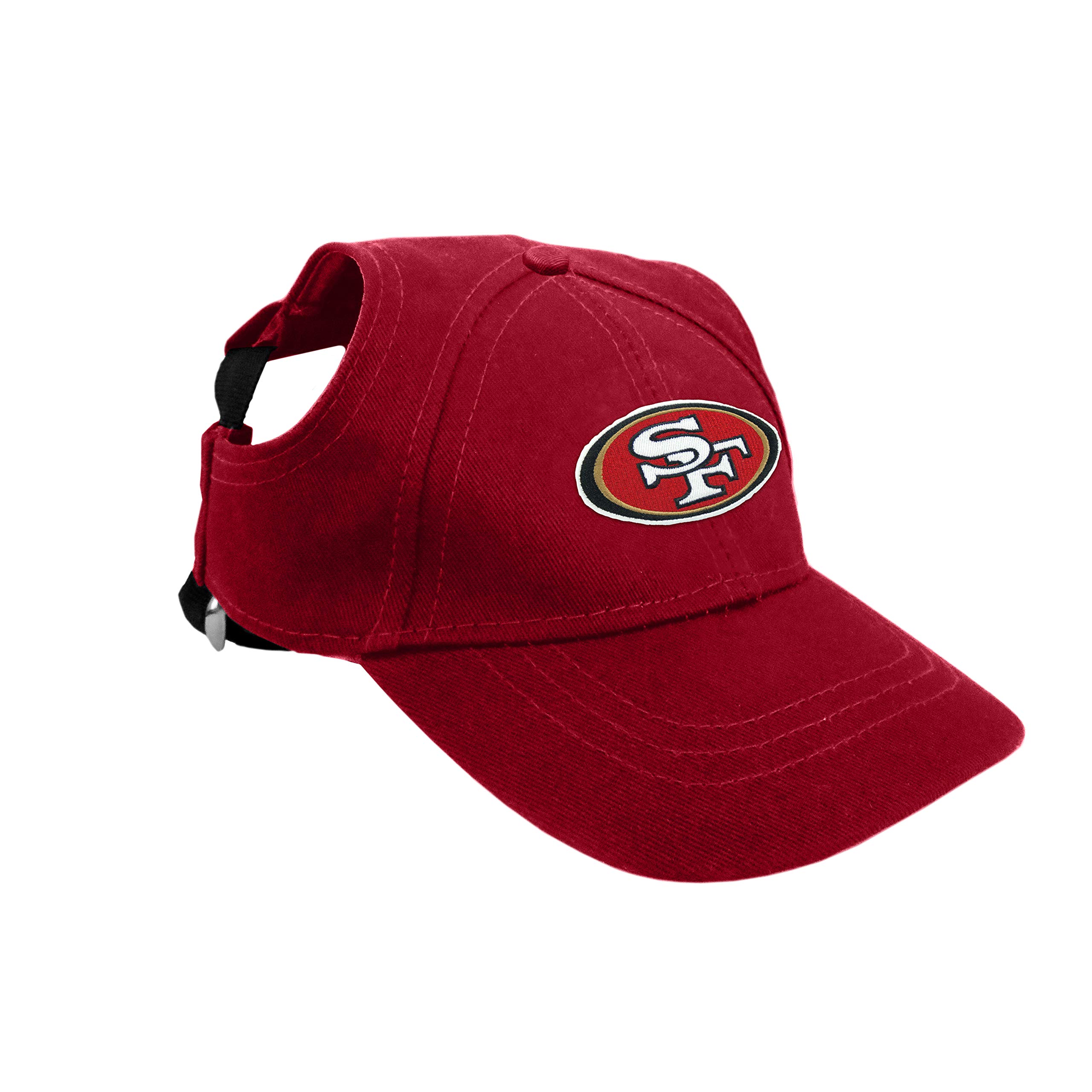 Photo 1 of ** KIDS / DIRTY ** Littlearth NFL San Francisco 49ers Pet Baseball Hat, Team Color, Large