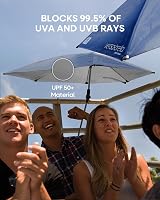 Sport-Brella Versa-Brella Adjustable Umbrella 360° 4-Way Tilt UPF 50+ Midnight view 4