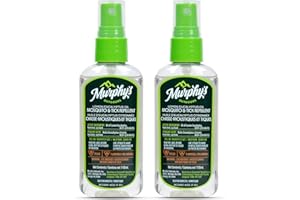 Murphy's Outdoors Mosquito & Tick Bug Repellent Spray, Oil of Lemon Eucalyptus for Skin and Outdoor Gear, 118mL Pump, 2-Pack