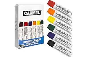 Carmel Lumber Crayon, Box of 12 (Assorted Colors)