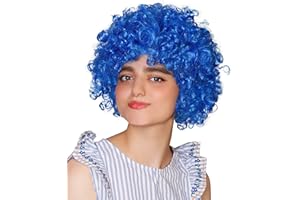 MATISSA Unisex Clown Wig Circus Funny Fancy Party Dress Accessory Afro Stag Do Fun Joker