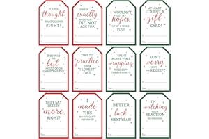 Anwyll Funny Christmas Gift Tags Stickers - 120Pcs 3x2'' Christmas Name Tags Labels Stickers Self Adhesive Holiday Present Tag Label Sticker Xmas to from Gift Tag Sticker for Envelope Seal Card Gifts