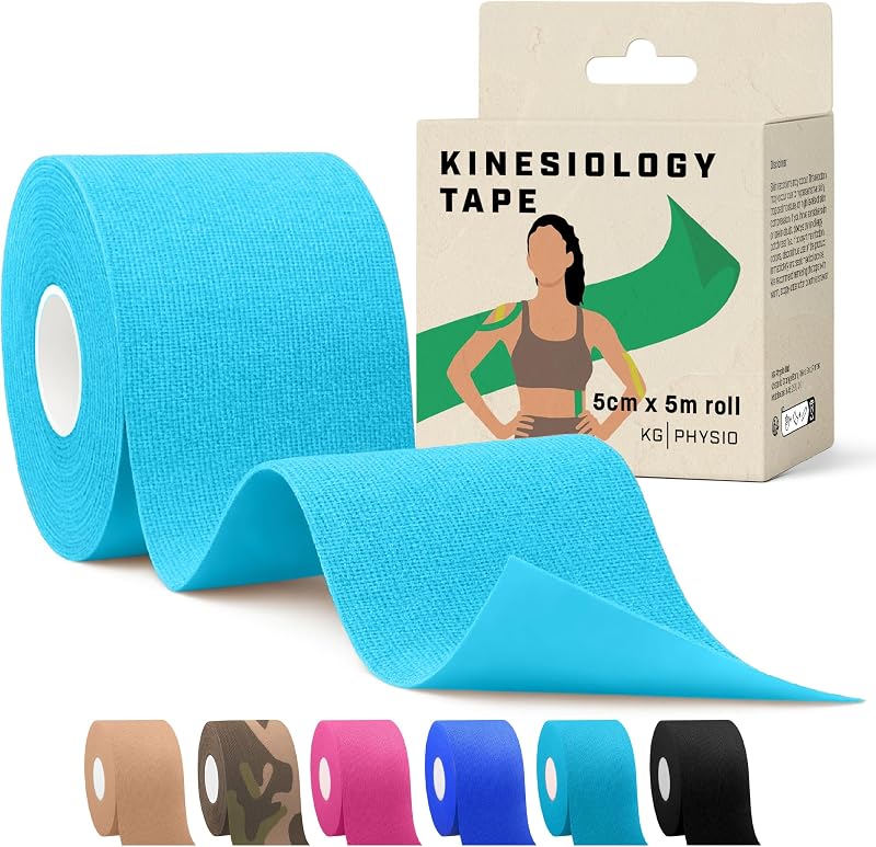 KG Physio Kinesiology Tape 5m Roll Light Blue Multipurpose KT Tape