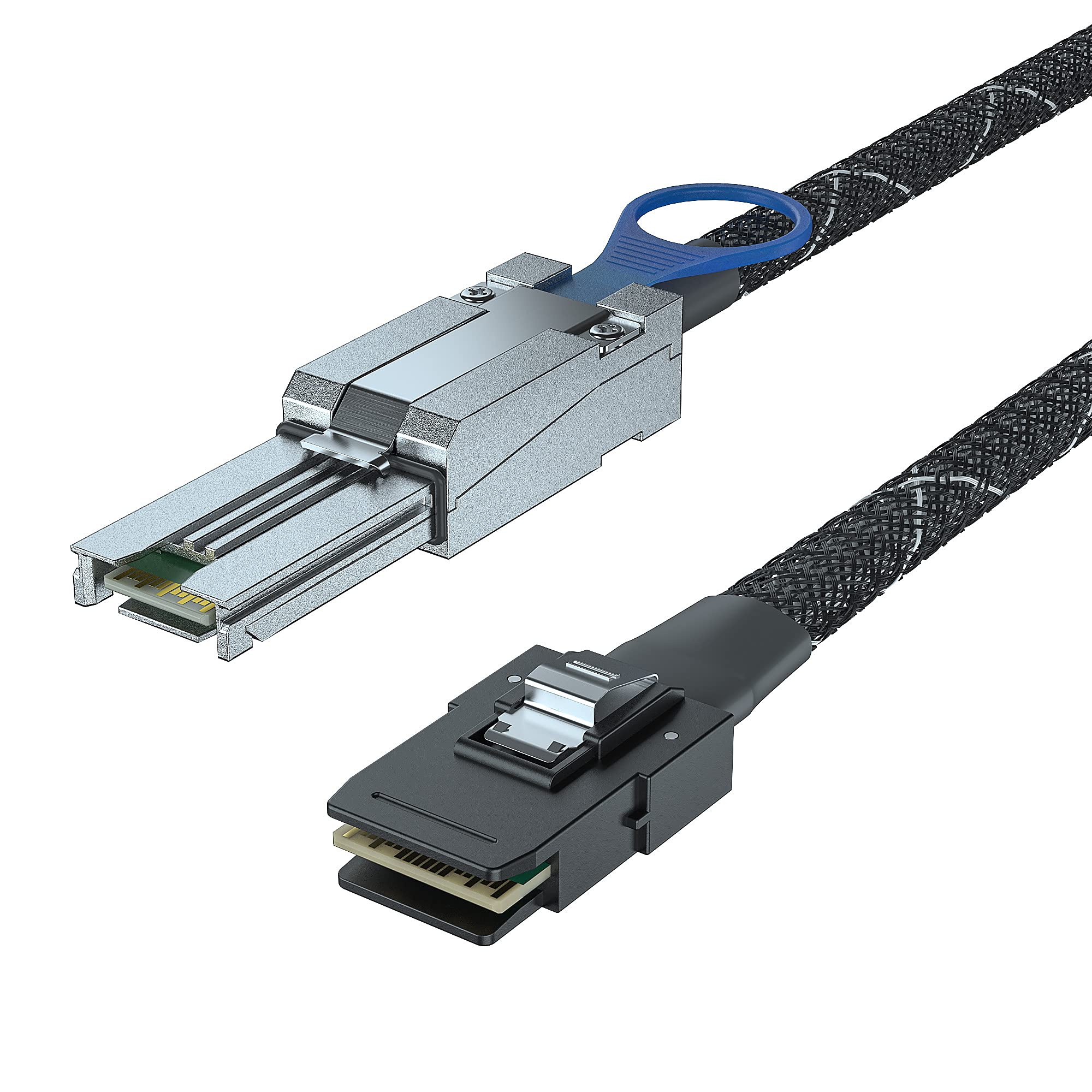 10Gtek® External Mini SAS SFF-8088 to Internal Mini SAS SFF-8087 Cable, 0.5-Meter(1.65-ft)