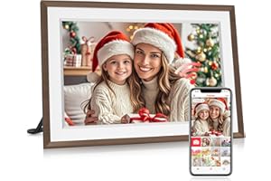 MAXANGEL Frameo 10.1" WiFi Digital Picture Frame, Smart Cloud Electronic Photo Frame with 32GB Memory 1280x800 HD IPS Touch Screen Slideshow Auto-Rotate Wall Mounted, Share Photos/Videos from Phone Remotely