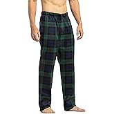 Fishers Finery Men's EcoFlannel Plaid Pajama Pant; Flannel