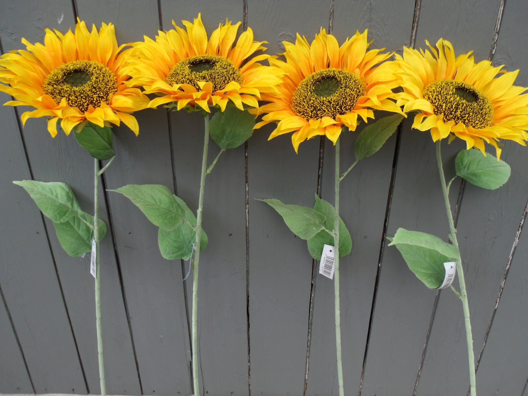 Permabloom 4 x Artificial Large Sunflowers
