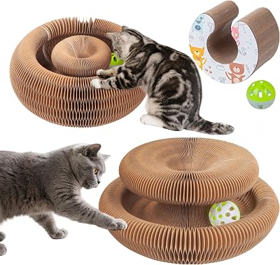 bonitacrylic Kitty Kurlz Cat Toys Indoor/Outdoor Scratcher Track Ball