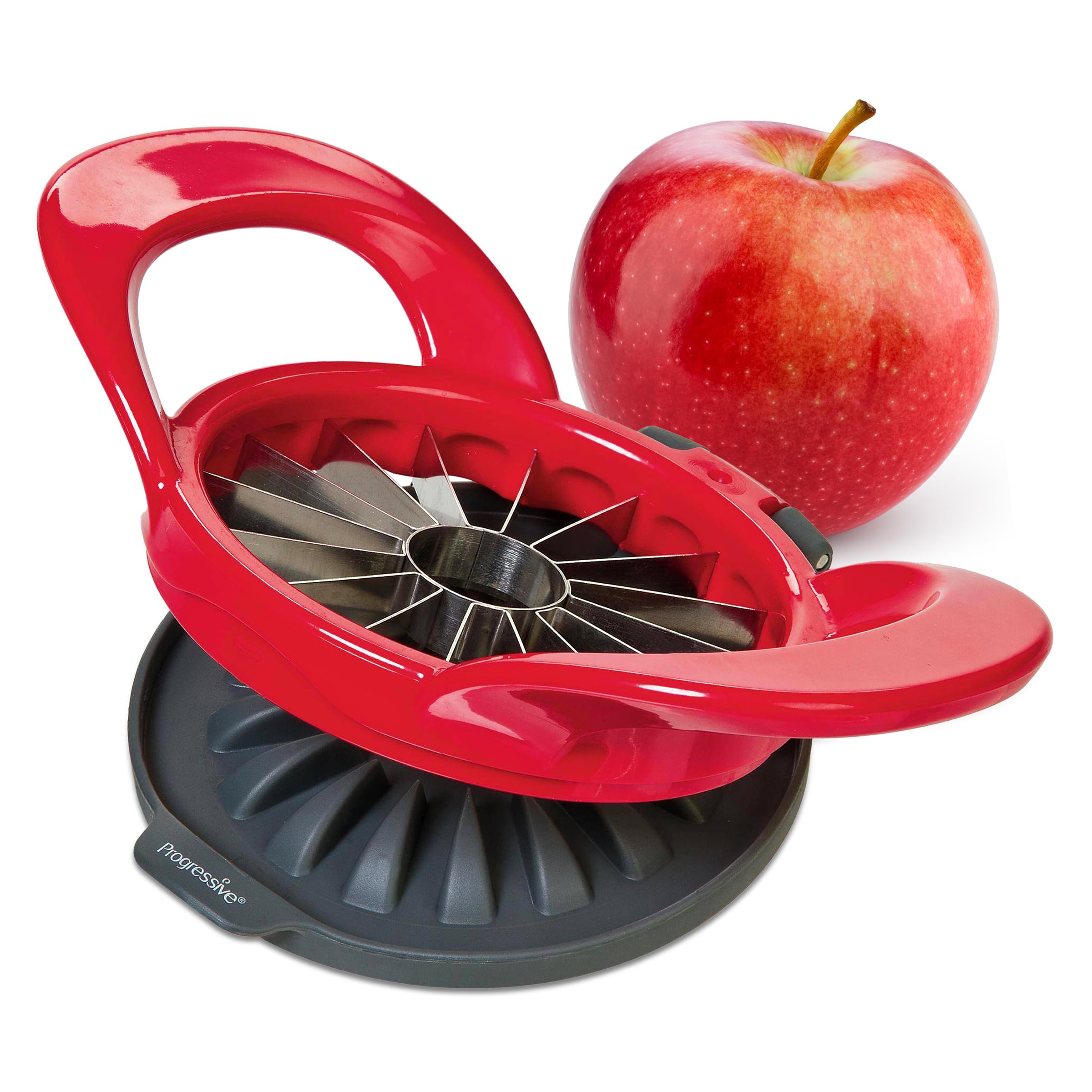 Photo 1 of PrepWorks Dishwasher Safe Apple Slicer and Corer – 16-Slice Thin Apple Cutter with Safety Cover