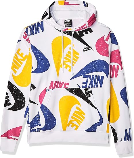 Amazon ナイキ メンズ スポーツウェア クラブ Aop パーカー Cj6312 Us サイズ Large フィットネス トレーニング スウェット パーカー 通販