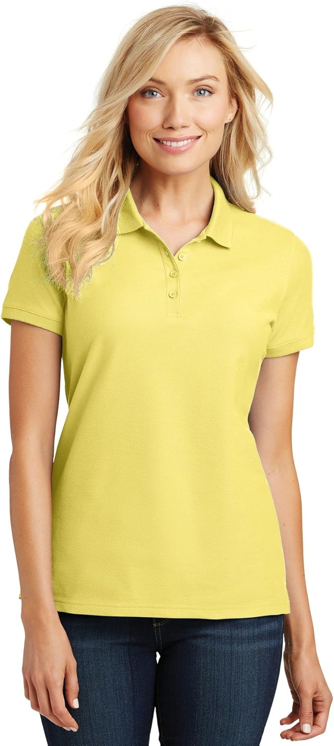 Port Authority Ladies Core Classic Pique Polo. L100 at  Women’s Clothing store