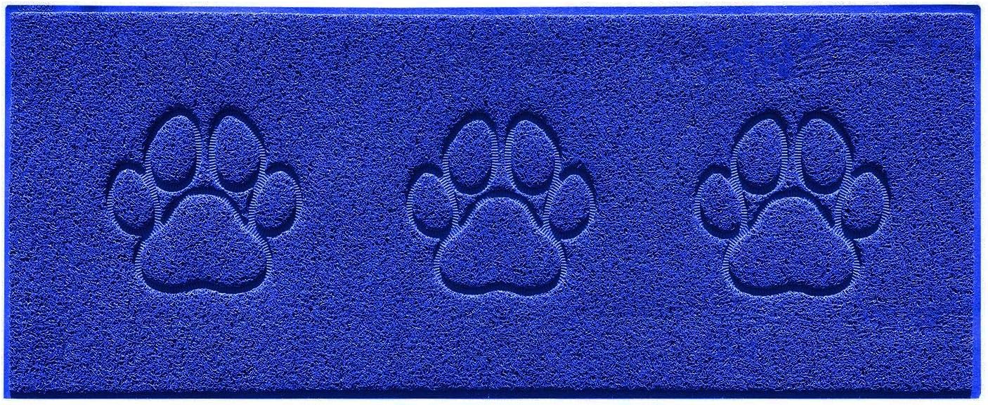 Nicoman Triple Paw Embossed Shape Indoor Outdoor Dirt-Trapper Door Mat Washable Barrier Heavy Duty Doormat