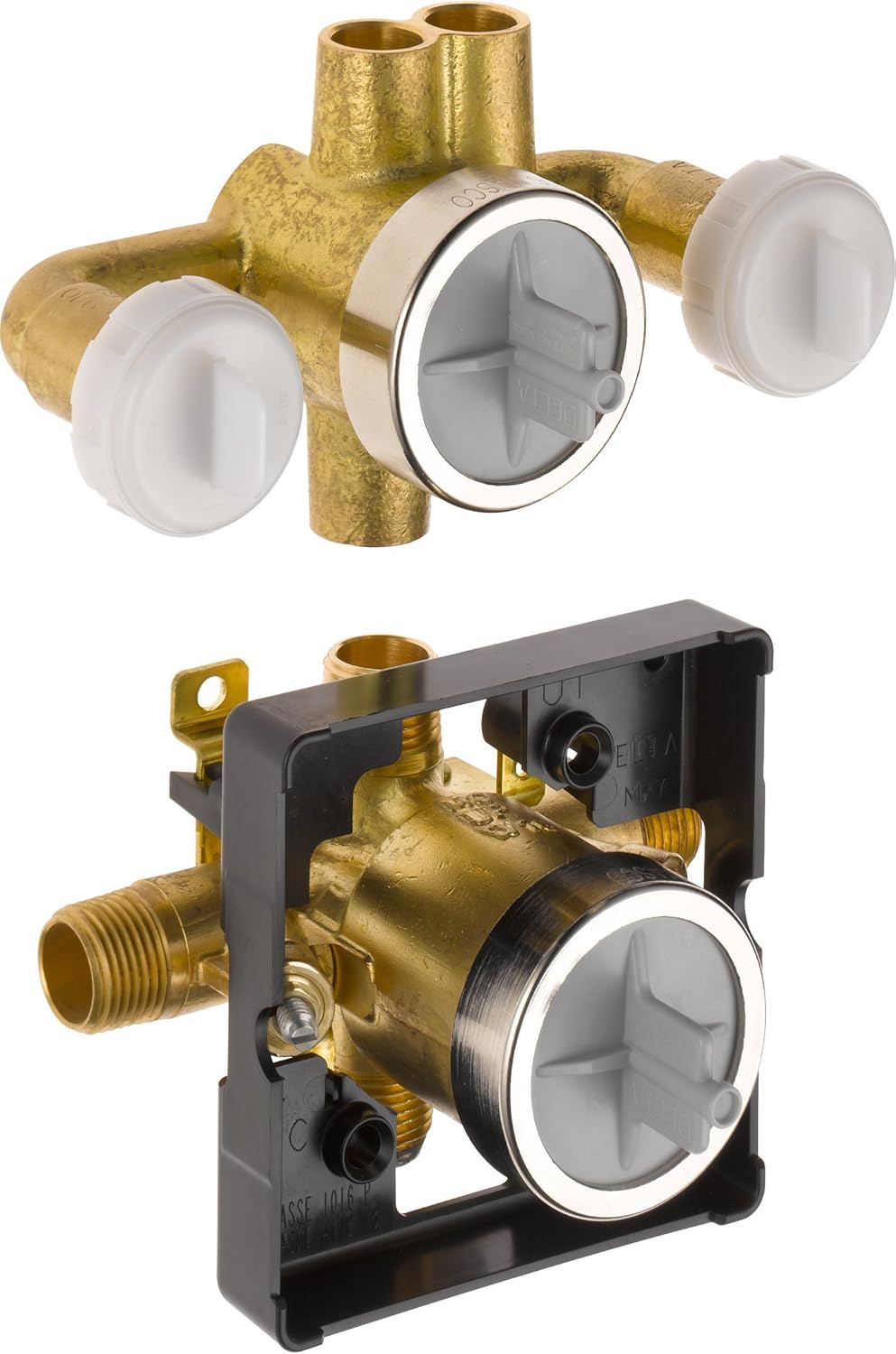 Delta R18000XOWS Jetted Shower Roughin Valve with Extra Outlet 6