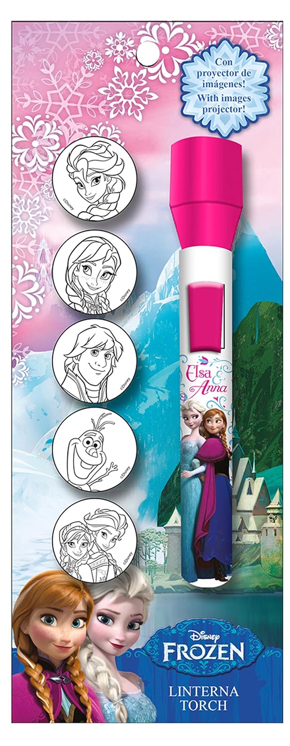 Frozen - Linterna con proyector de imágenes, 15 cm (Kids WD16092 ...