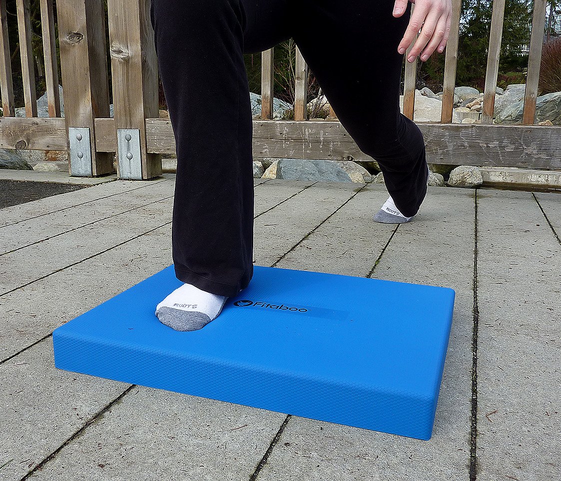 Fitaboo Balance Pad (With Carry Case) — Foam Balance Trainer — Wobble