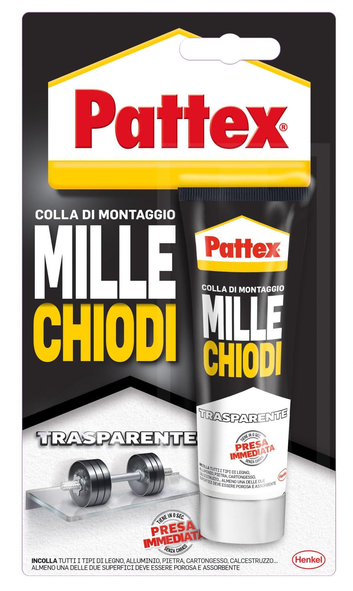 Pattex MilleNails in Blister 40grams Transparent