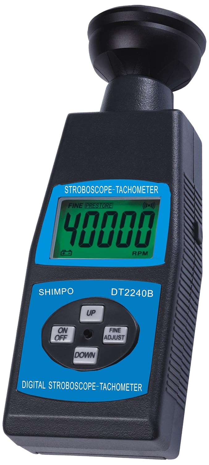 Shimpo ST1000 ABS Plastic Stroboscope Tachometer with LED Flash