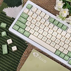 Akko Keycaps Set, Matcha Bear OEM Profile 122-Key