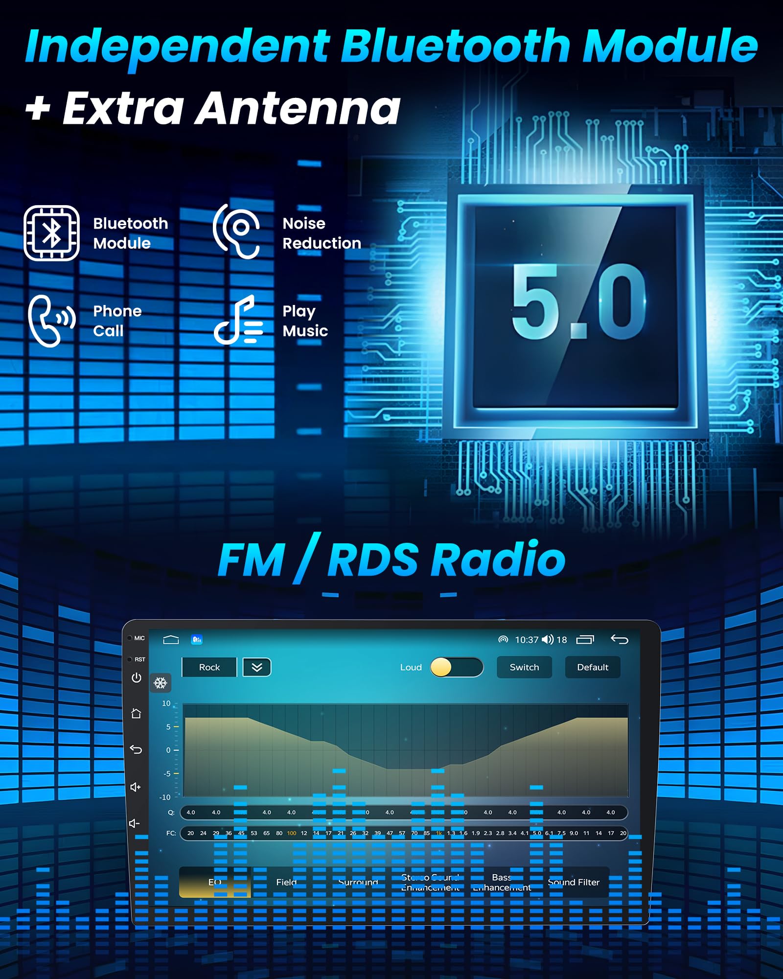 5G WiFi 4Core 64G Car Radio Stereo for Hyundai Elantra 2011 2012 2013: 9 Inch 1280 * 800 HD Touch Screen Head Unit Replacement with Backup Camera - Upgrade Wireless Carplay Bluetooth GPS FM SWC HiFi