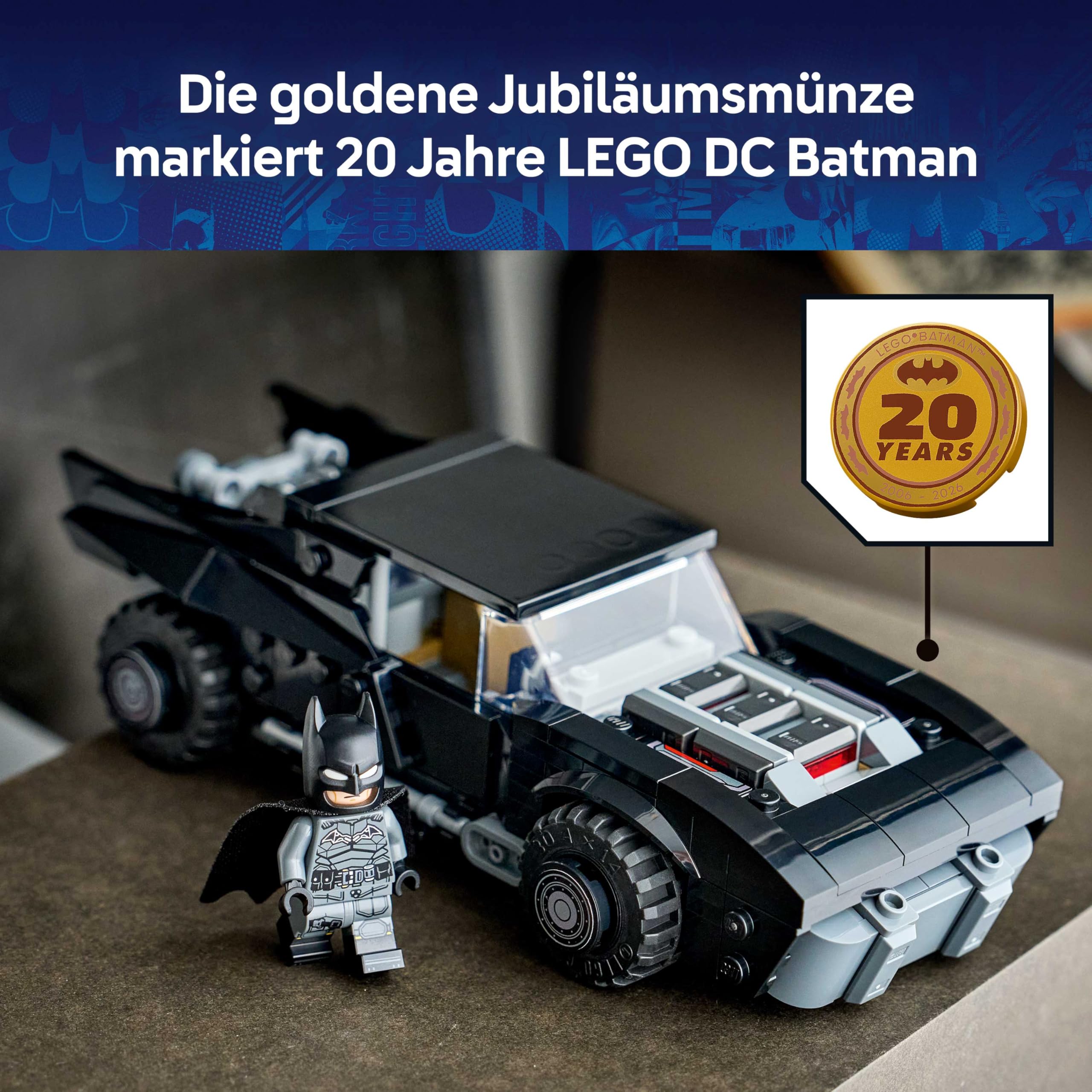 LEGO DC Batman: The Batman Batmobil - Kinder Spielzeug - Spielset mit Modellauto und Superhelden Minifigur für Kinder ab 9 Jahren - Kreatives Geschenk für Jungen, Mädchen und Fans - 76332 6