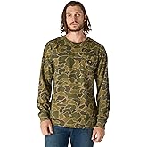Carhartt Mens Relaxed Fit Heavyweight Long-Sleeve Pocket Camo Logo Graphic T-Shirt