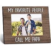 ANIANG Papa Picture Frames 8x10, Papa Gifts, Fathers Day Birthday Best Papa Gifts for Papa, Papa Gifts from Daughter Son Photo Frame, My Favorite People Call Me Papa Picture Frame for Tabletop Wall