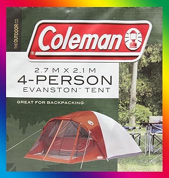 Amazon コールマン 4人用 テント エヴァンストン Coleman 4p Evanston Tent With Screened Porch Canopy スポーツ アウトドア