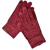 C.C Winter Warm Eco-Friendly Knit Chenille Touchscreen Texting Gloves