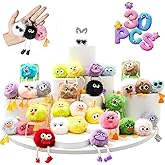 30PCS Party Favors Kids Keychains - Fun Keychain Cute Birthday Goodie Bags Stuffers for Kid Easter Egg Fillers for Kids Easter Egg Stuffers Classroom Prizes Key Chains Bulk Elementary Student Prizes