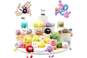 OMYFAV 30PCS Party Favors Kids Keychains - Fun Keychain Cute Birthday Goodie Bags for Kid Christmas Stocking Stuffers for Kids Classroom Prizes Key Chains Bulk Elementary Student Prizes Backpack Charms