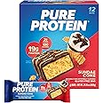 Pure Protein Bars, High Protein, Nutritious Snacks to Support Energy, Low Sugar, Gluten Free, Sundae Cone, 1.76oz, 12 Count (Packaging May Vary)