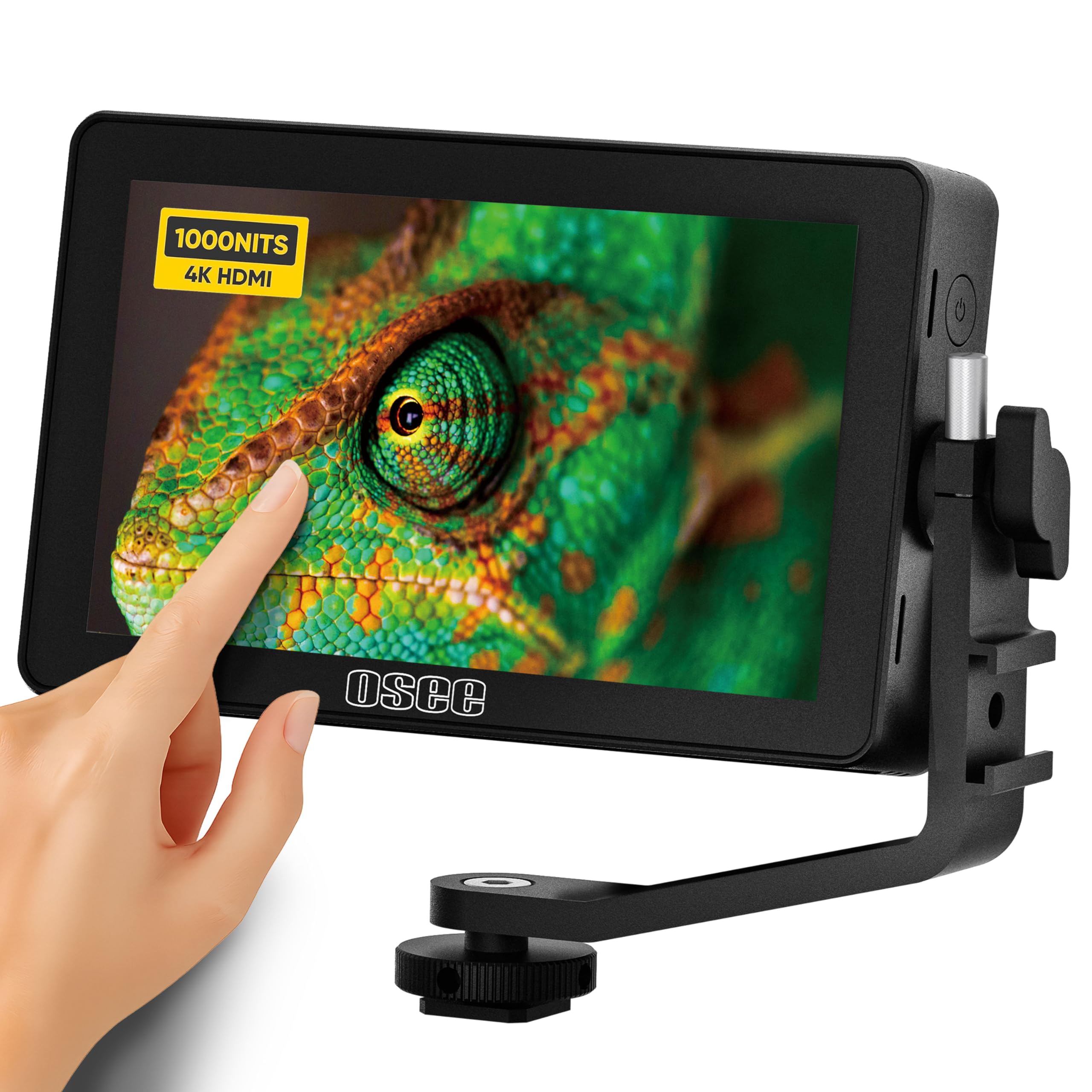 osee Lilmon 5 Camera Field Monitor, 1000 Nits 5.5 Inch 4K HDMI in/Out, Touch Screen Full HD 1920x1080 IPS Camera DSLR Monitor with 3D LUT Exposure Focus Assist Waveform HDR Monitor