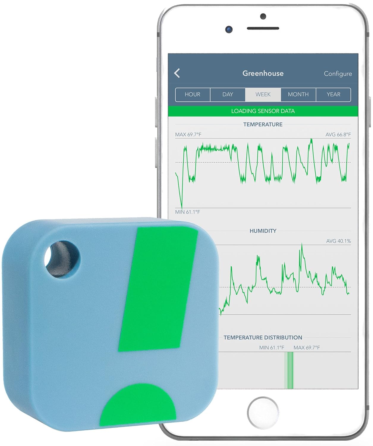 SensorPush Wireless Thermometer / Hygrometer for iPhone / Android - Humidity & Temperature Smart Sensor with Alerts