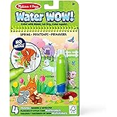 Melissa &amp; Doug On The Go Water Wow! Spring Reusable Coloring Book Toy | 4 Reusable Pages, Refillable No-Leak Water Pen, Mess-Free Travel Toys, Arts &amp; Crafts, Sensory Play, Preschool Toys, Ages 3+