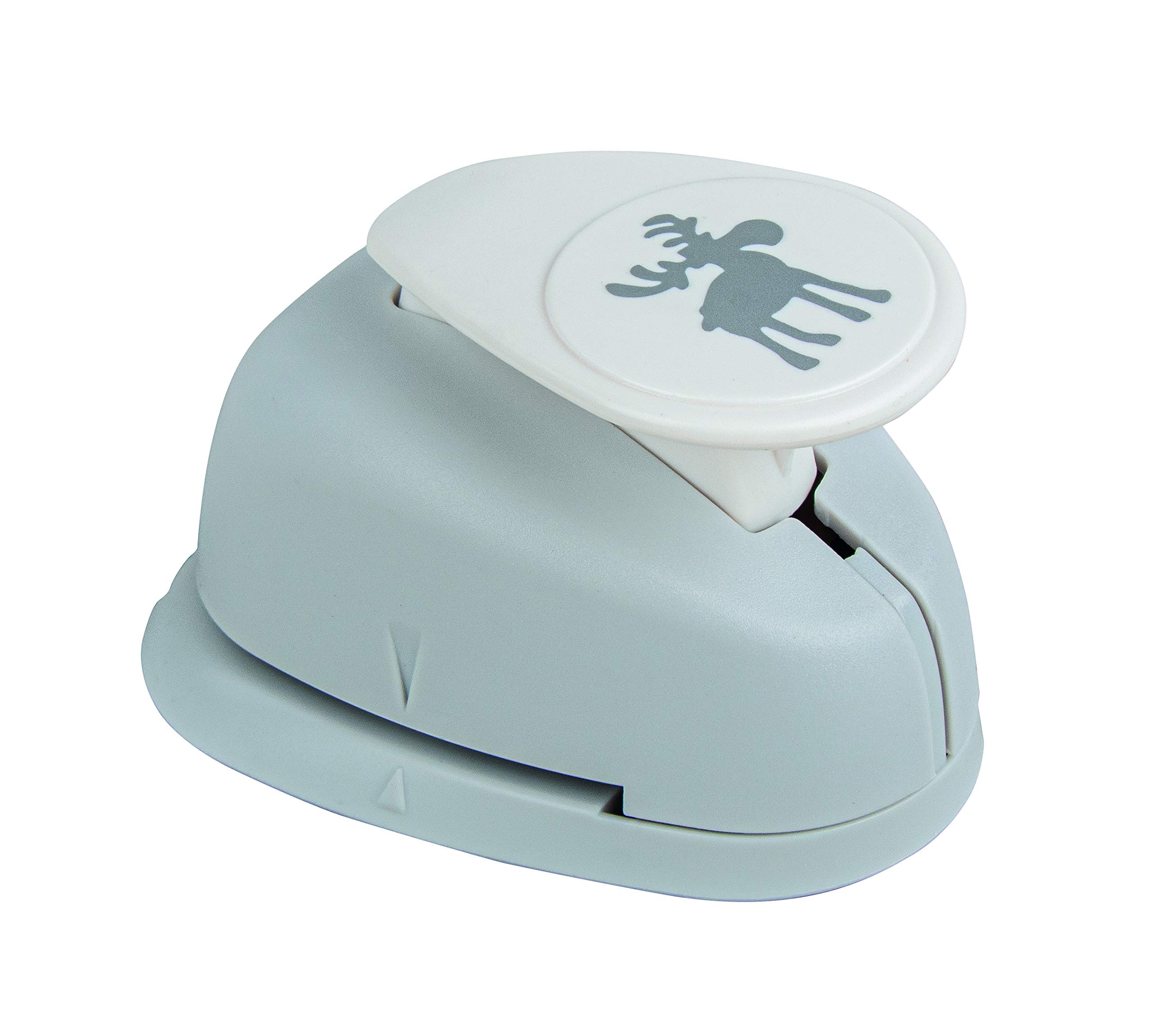 Rayher Paper Craft Punch with Elk Design, Lever Punch for Card Making and Scrapbooking, 2.54cm, 1", 89762000