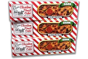 Claxton Fruit Cake – 3-1 Lb. Dark Recipe | Old Fashioned Holiday Fruitcake Packed in Signature Claxton Individual Gift Cartons | A Traditional Holiday Favorite | 3 Pack