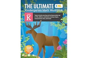 IXL The Ultimate Math Kindergarten Workbooks, Activity Book for Kids Ages 5-6 Covering Addition, Subtraction, Learn to Write and Count Numbers Through 100, Shapes, Telling Time, and More Mathematics