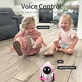 GILOBABY Rechargeable Interactive Robot Toy Pink for Kids 6+ Touch Voice view 5